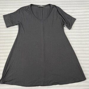 Weekend Max Mara Shirt Womens Medium Black A-Line T-Shirt Scoop Neck Jersey Knit